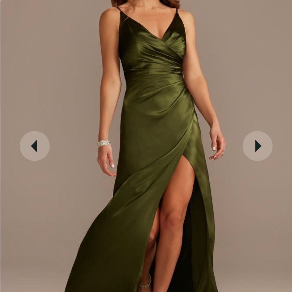 Olive Green Bridesmaids Dress